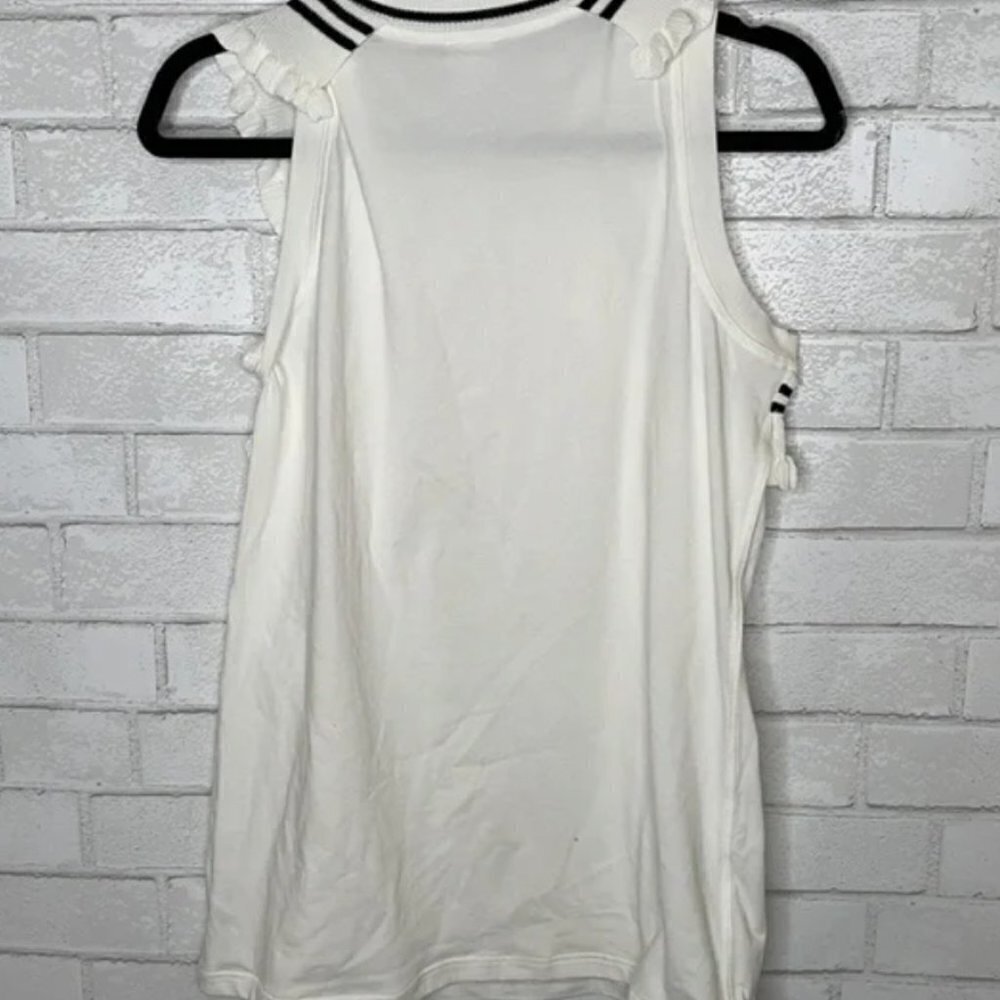 CAbi Topspin Ruffle Crochet Tank Top - Picture 5 of 9